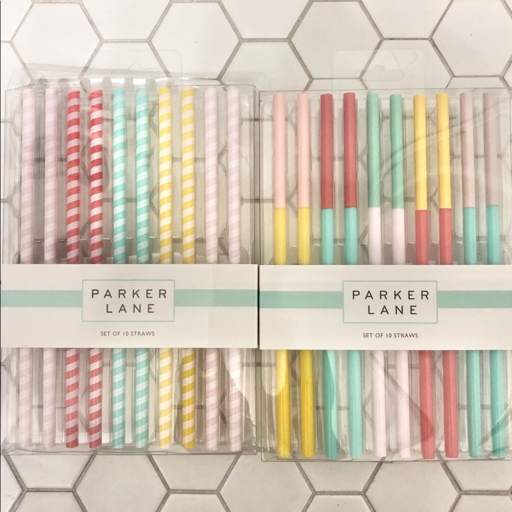 PARKER LANE Target | 2 Sets of Reusable Straws